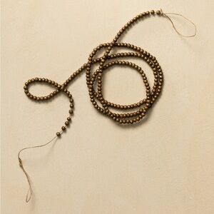 McGee & Co. 6’ Gold Beaded Christmas Tree Garland- set of 3